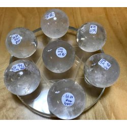 Krystal glas 7 stjerne reiki plade-20cm