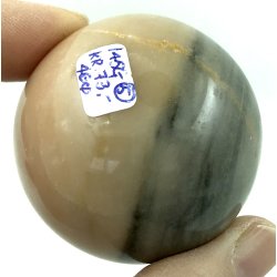 Pink zebra jaspis kugle-5