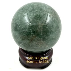Grn jordbr kvarts kugle-8
