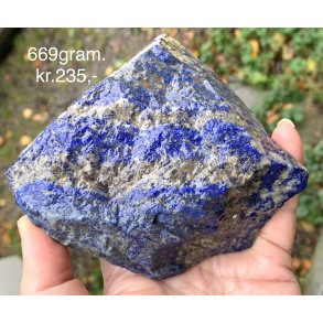 Natur r lapis lazuli, 669gram. 