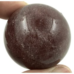 Jordbr kvarts kugle-1