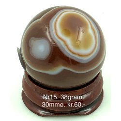 Silke agat kugle-15