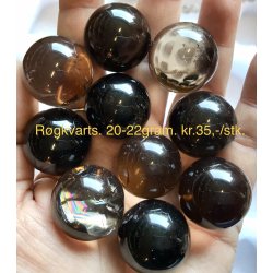 Sm rgkvarts kugle. 20-22gram. 