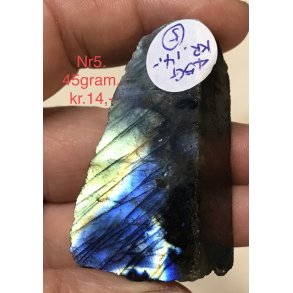 Labradorit 1/2 poleret og 1/2 r�-5