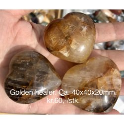 Golden healer hjerte. 40x40x20mm