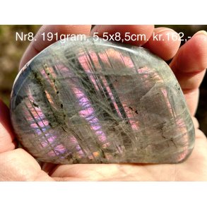 Labradorit pink/lilla flash Freeform-8