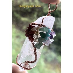 livstr vedhng med bjerg krystal