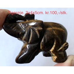 Tigerje elefant 3x5cm. 
