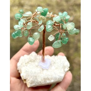 Krystal tr-bjergkrystal fod+aventurin