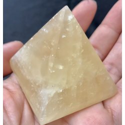 Honning calcit pyramide-16