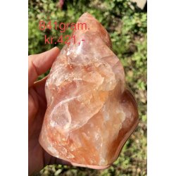 Hematoid kvarts / ild kvarts flamme, 842gram. 