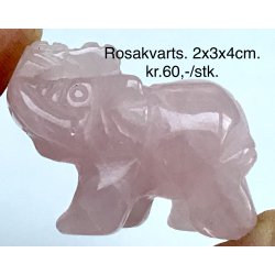 Rosakvarts 2x3x4cm. 
