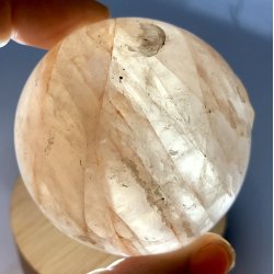 Hematoid kvarts / ild kvarts kugle-5