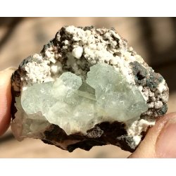 Smukke natur Apophyllit fra Indien -7