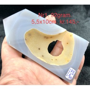 Agat med krystal trn-1