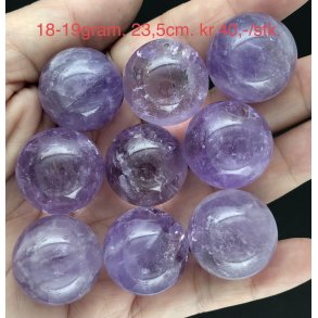 Ametyst sm kugle 18-19gram. 23,5mm. 