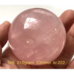 Rosakvarts kugle-8