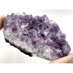 Sm ametyst krystal klynge-12