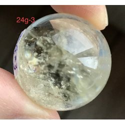 Sm citrin kugle 24gram, 26mm. 