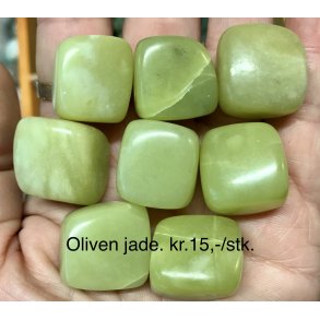 Oliven jade lommesten