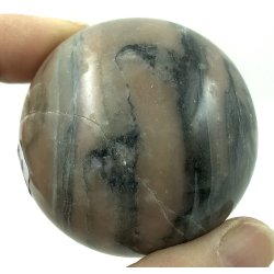 Pink zebra jaspis kugle-7