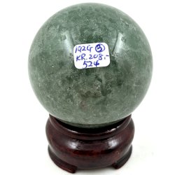 Grn jordbr kvarts kugle-3