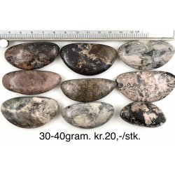 Rhodonit lommsten 30-40gram. 