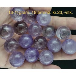 Ametyst sm kugle 10-11gram. 19,5mm. 