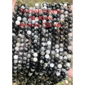 Turmalin kvarts top kvalitet. 6mm. 