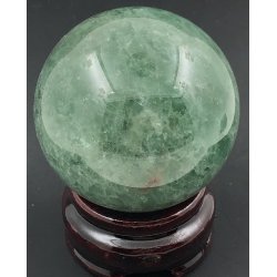 Grn jordbr kvarts kugle-10