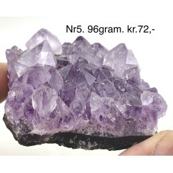 Sm ametyst krystal klynge-5