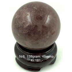 Jordb�r kvarts kugle-8