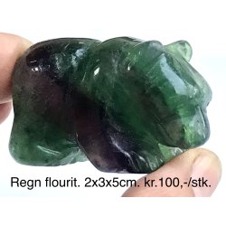 Regnbue flourit. 2x3x5cm. 