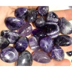 Ametyst lommesten. 8-10gram. 