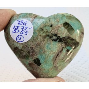 Amazonit med rgkvarts hjerte-12