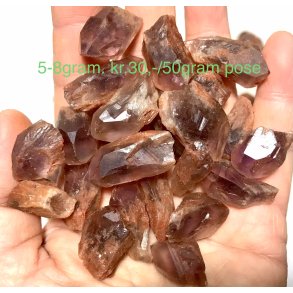 Natur r pink ametyst tand 5-7gram./50gram. 