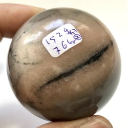 Pink zebra jaspis kugle-2