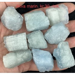 Natur r akvamarin lommesten