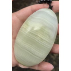 Gr�n calcit h�ndstykke. Ca.200gram. 9cm.