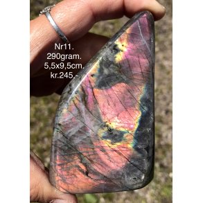 Labradorit pink/lilla flash Freeform-11