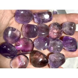 Lys ametyst lommesten. 10-15gram. 