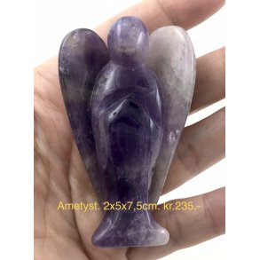 Ametyst engle. 2x5x7,5cm