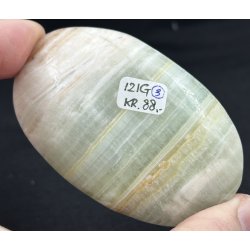 Caribisk calcit palmstone -3, 121gram. 