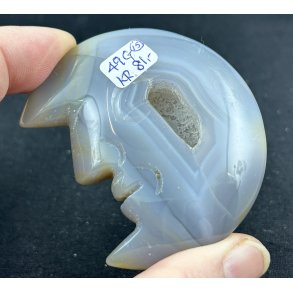 Druzy agat/ametyst m�neansigt-15