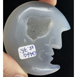 Druzy agat/ametyst m�neansigt-12