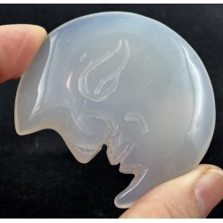 Druzy agat/ametyst m�neansigt-12