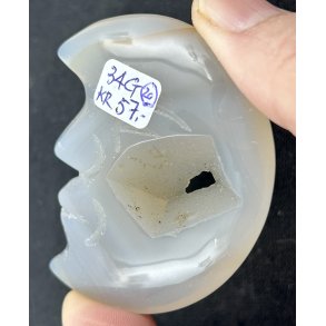 Druzy agat/ametyst m�neansigt-20