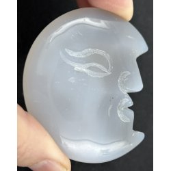 Druzy agat/ametyst m�neansigt-10