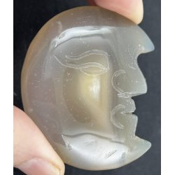 Druzy agat/ametyst m�neansigt-19