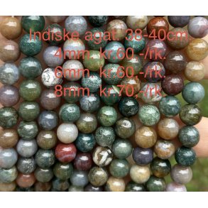 Indiske agat. 6mm. 